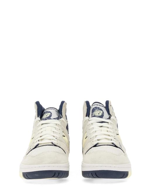 New Balance White Leather And Suede 650 Sneakers