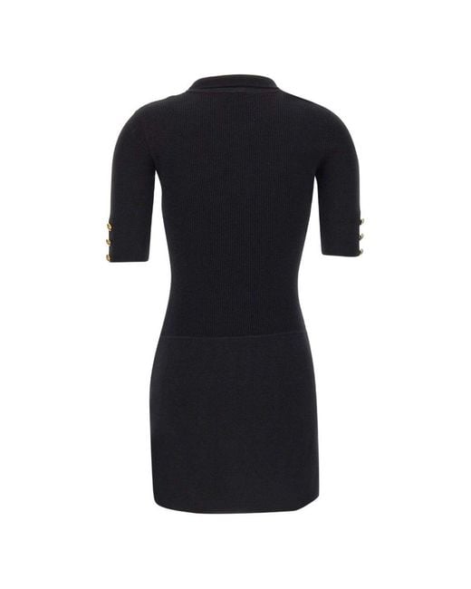 Elisabetta Franchi Black Embellished Mini Dress