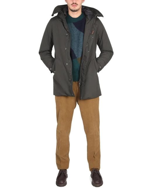 Moorer Gray Hooded Jacket for men