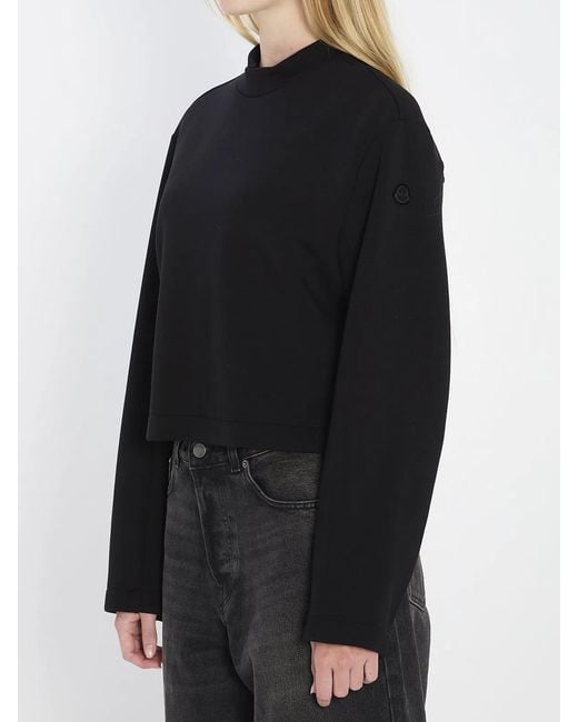 Moncler Genius Black Logo Crewneck Sweatshirt