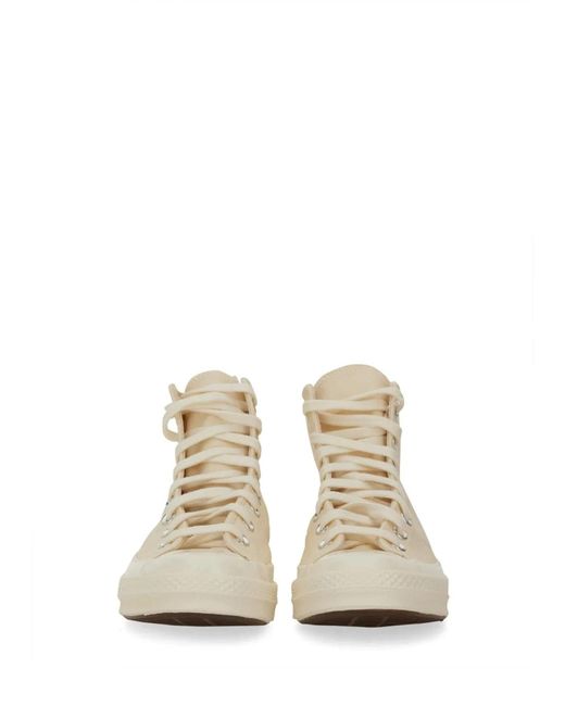 COMME DES GARÇONS PLAY Natural Sneaker With Logo