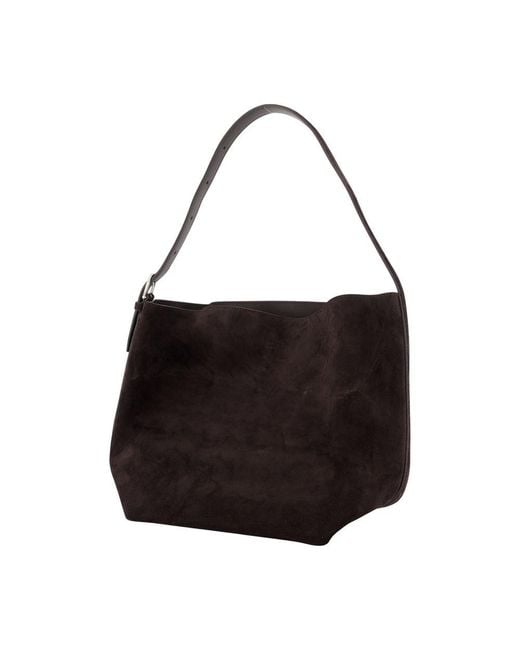 Totême Black Medium Belted Shopper Bag