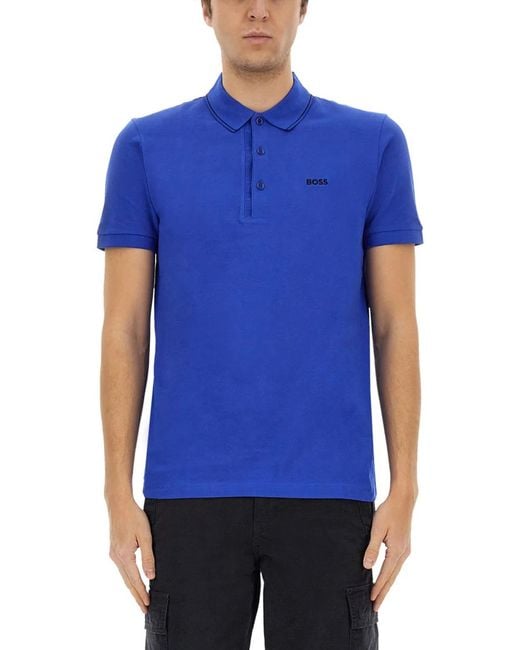 Boss Blue Polo Paule 4 for men