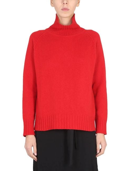 Stefano Mortari Red Turtleneck Shirt