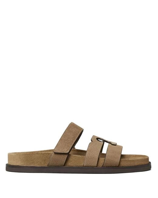 Tory Burch Brown Ines Sport Sandals