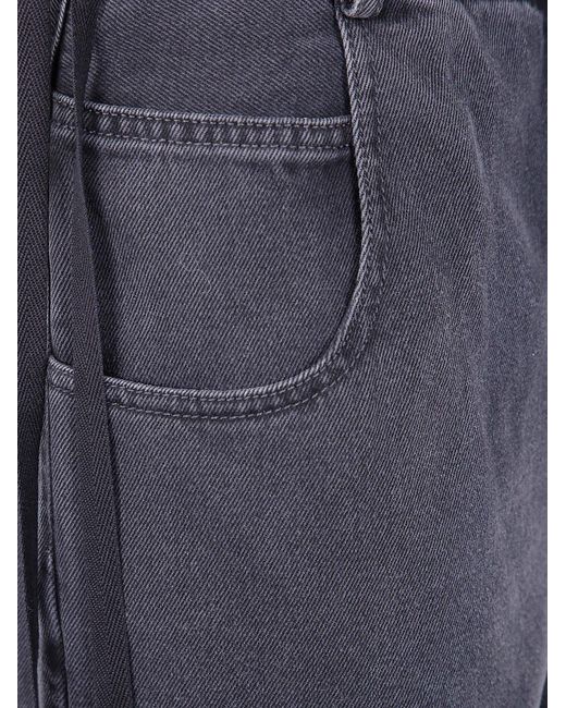 Ann Demeulemeester Blue "Kristel" 5-Pockets High Comfort Trousers
