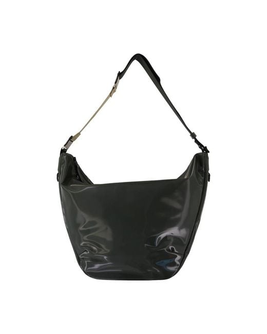 Rains Black Valera Shoulder Bag Large W3 Crossbody