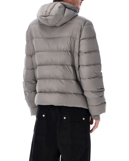 Rick Owens Gray Gimp Down Jacket for men