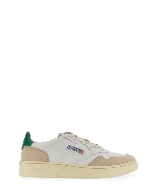 Autry White Sneaker "Medalist Low" for men