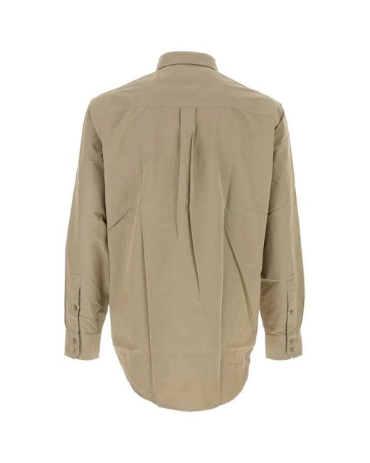 Burberry Natural Khaki Poplin Shirt for men