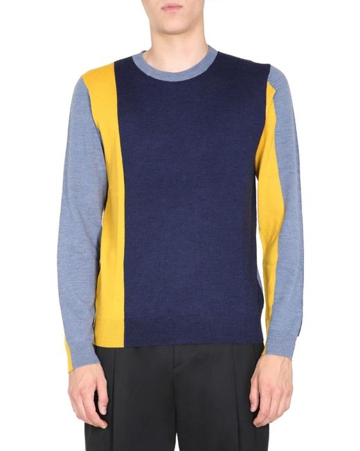 J.W. Anderson Blue Crew Neck Sweater for men