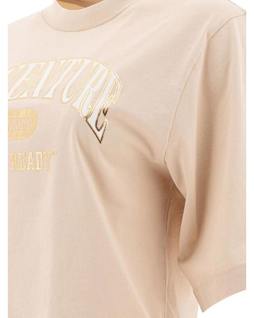 Pinko Natural Cotton Logo T Shirt