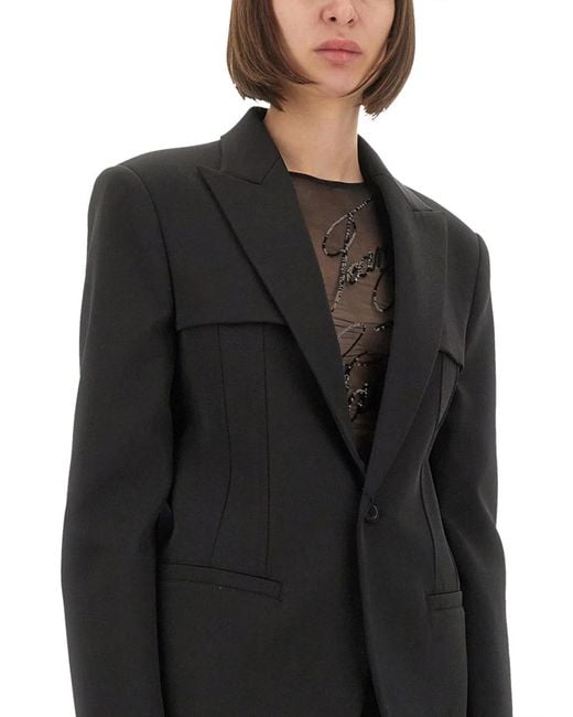 Jean Paul Gaultier Black Polyamide Elastane Jackets