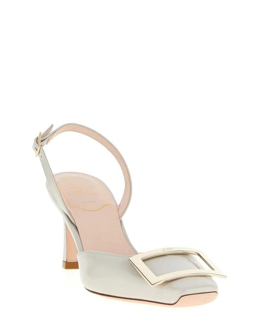 Roger Vivier White 'Trompette' Slingback