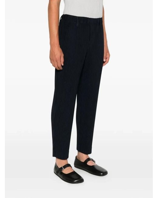 HOMME PLISSÉ Black Homme Plisse Homme Plisse Issey Miyake Pleated Trousers for men