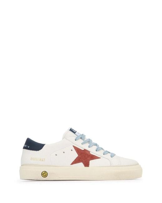 Golden Goose Deluxe Brand Pink May Nappa Upper Suede Sta