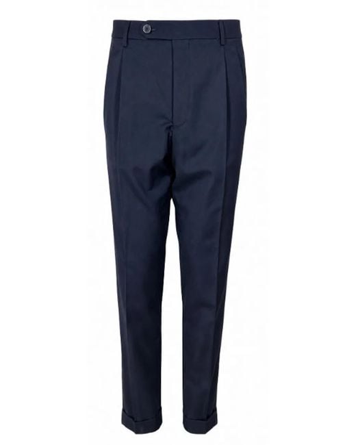 GTA Blue Cotton Trousers for men