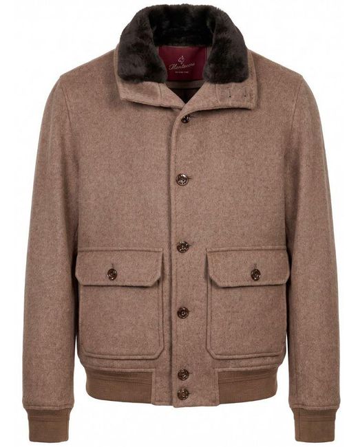 Montecore Brown Warm Cashmere Jacket for men