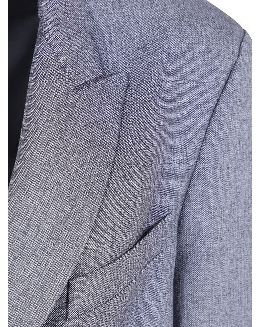 DR. HOPE Blue Singlebreasted Blazer Jacket