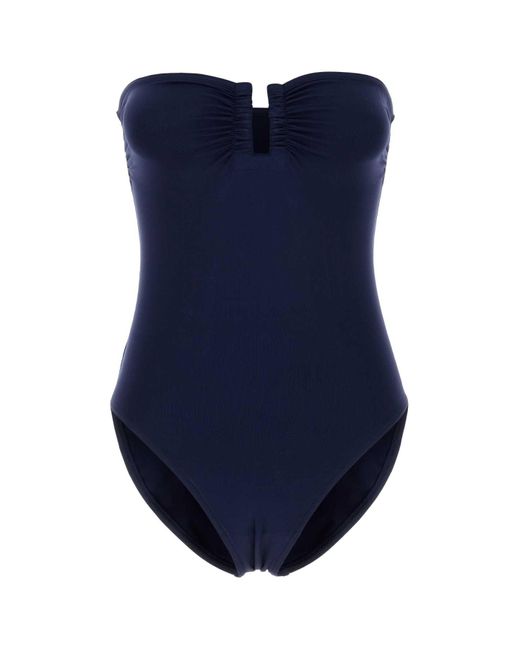 Eres Blue Dark Stretch Nylon Cassiopee Swimsuit