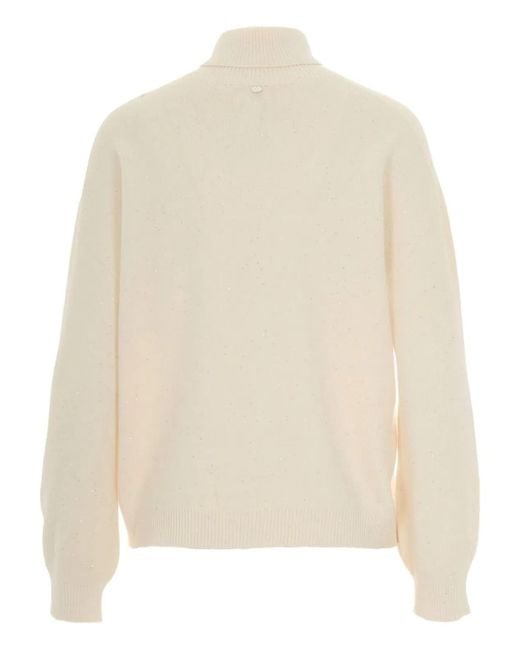 Liu Jo White Roll Neck Sweater