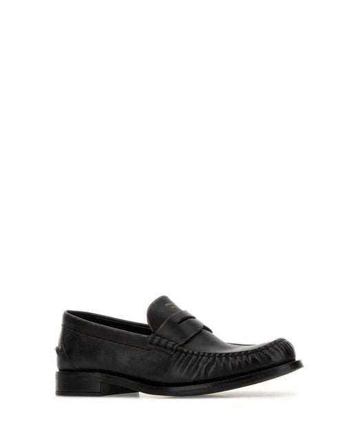 Prada Black Mocassini