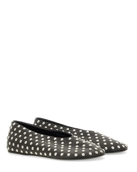 Jil Sander White Nappa Ballerina