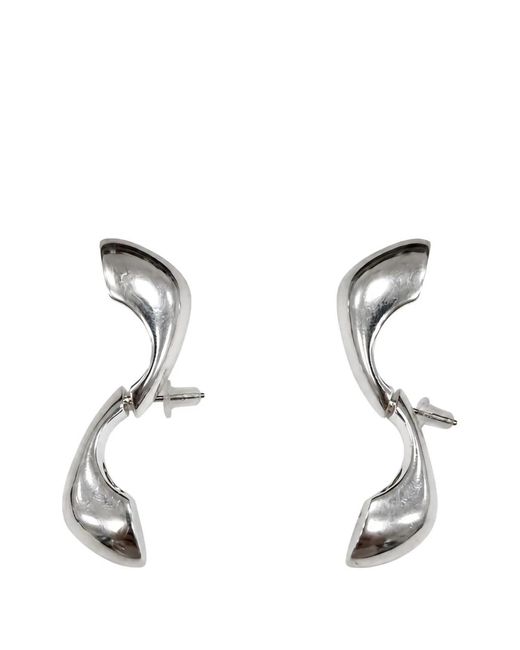 Soeur Black Polished Drop Engraved Bijoux