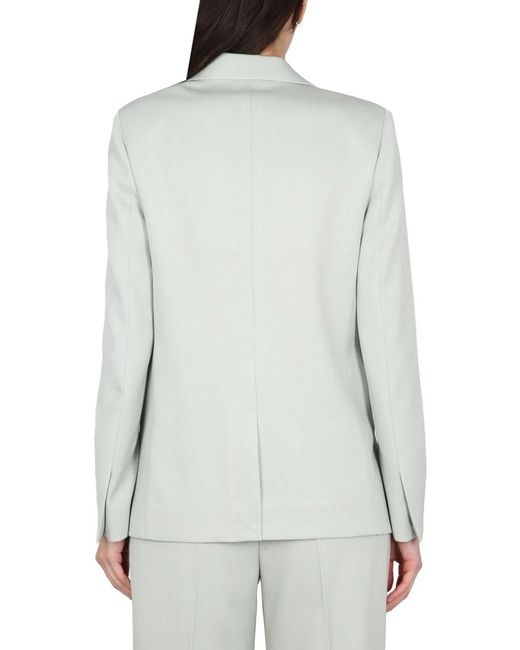 Lanvin White Single-Breasted Blazer
