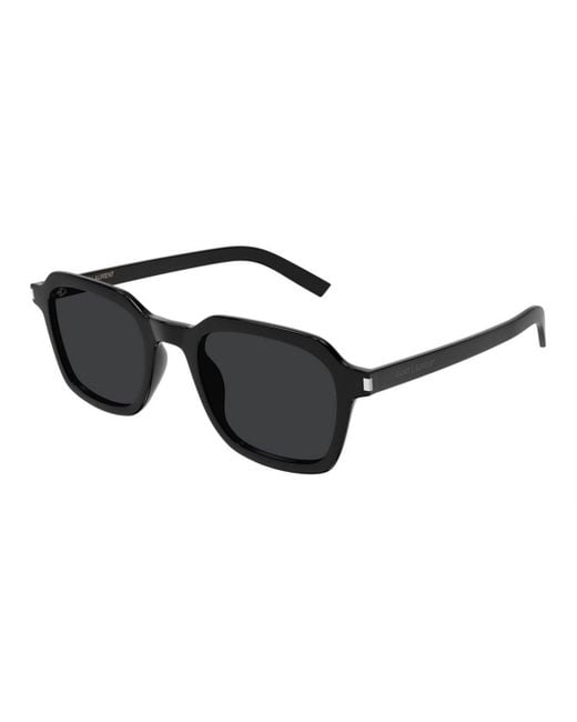 Saint Laurent Black Acetate Sunglasses