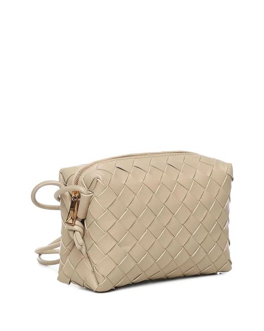 Bottega Veneta Natural Woven Mini Shoulder Bag
