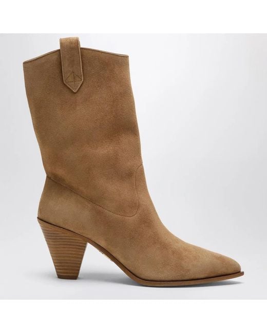 Aquazzura Brown Boogie Camel-Coloured Texan Boots