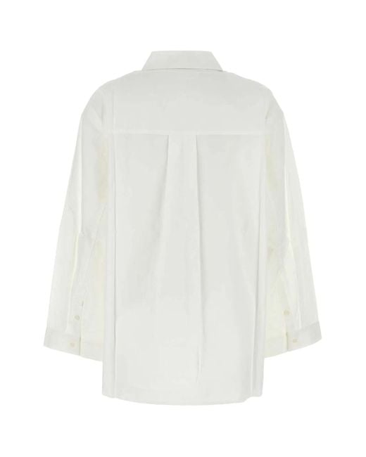 Camilla & Marc White Poplin Winslow Oversize Shirt