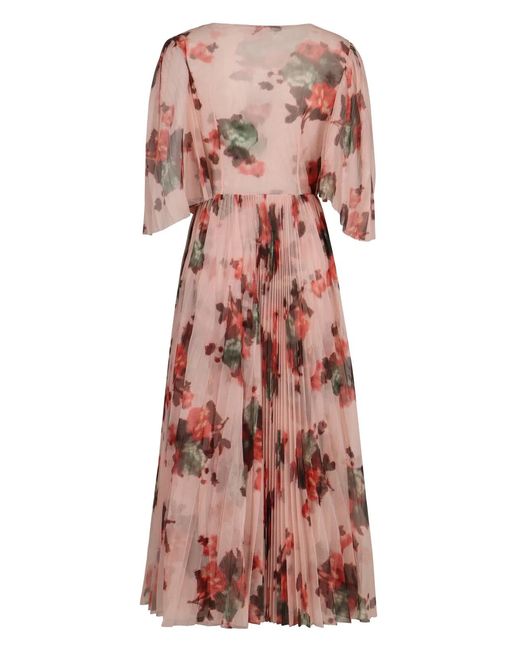 Philosophy Di Lorenzo Serafini Red Floral Long Dress