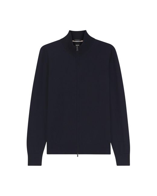 Boss Blue Wool Jacket for men