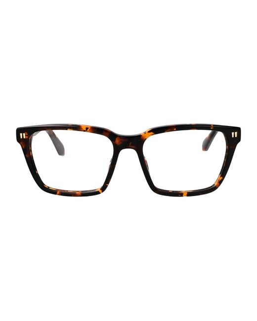 Off-White c/o Virgil Abloh Black Shiny Havana Acetate Glasses