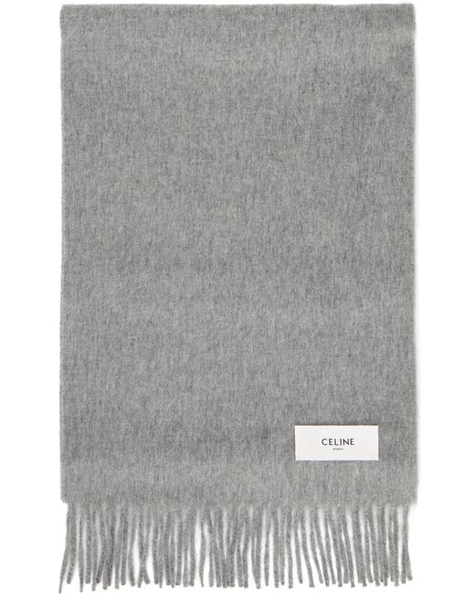 Céline Gray Cashmere Scarf for men