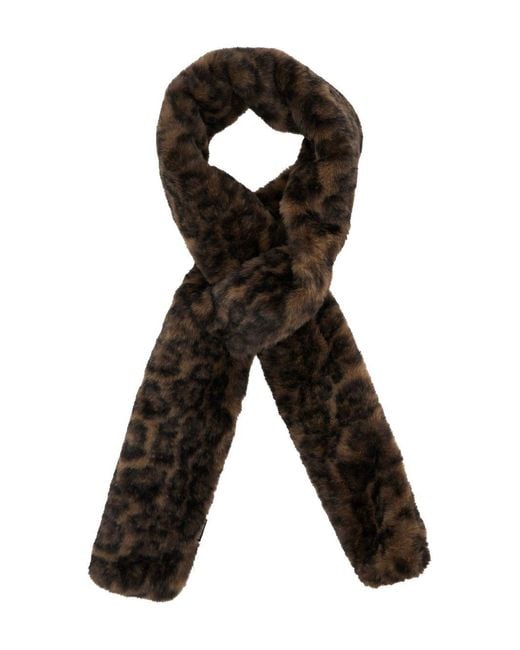 Apparis Black Kai Leopard Scarf