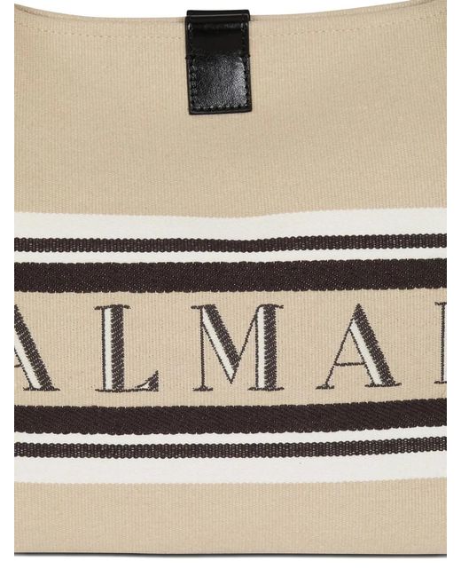 Balmain Metallic Open Tote Large