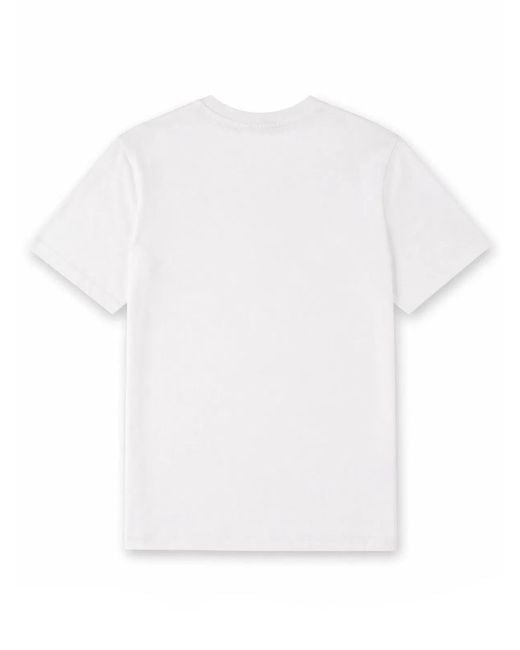 Maison Kitsuné White Maison Kitsuné T-Shirt "Fox Head"