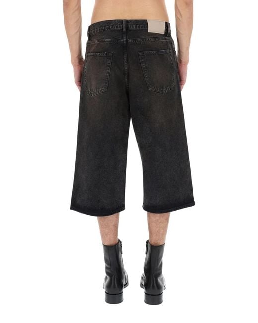 Our Legacy Black Capri Cut Shorts for men