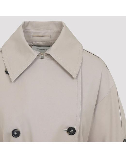 Max Mara Natural Gocce Polyester Trench