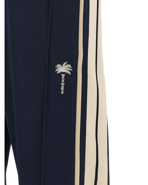 Palm Angels Blue 'Palm Tree' Joggers for men