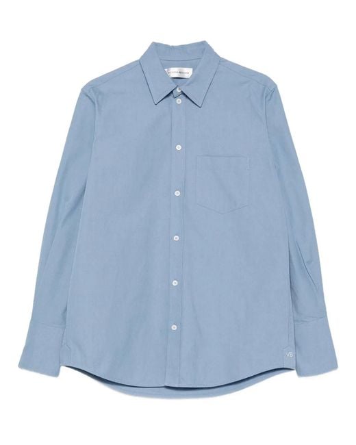 Victoria Beckham Blue Perry Oxford Shirt