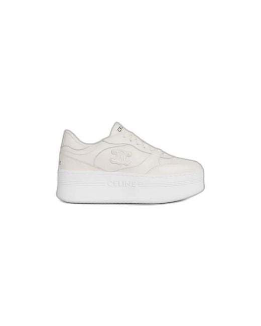 Céline White Wedge Sneaker