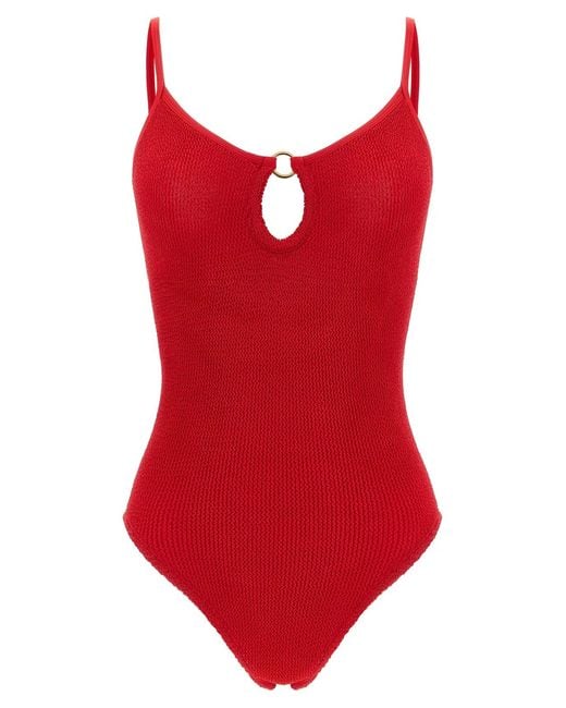 Hunza G Red 'Toni' One-Piece Swimsuit