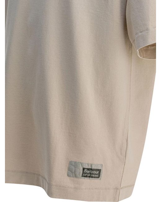 Barbour White X Kaptain Sunshine" T-Shirt for men