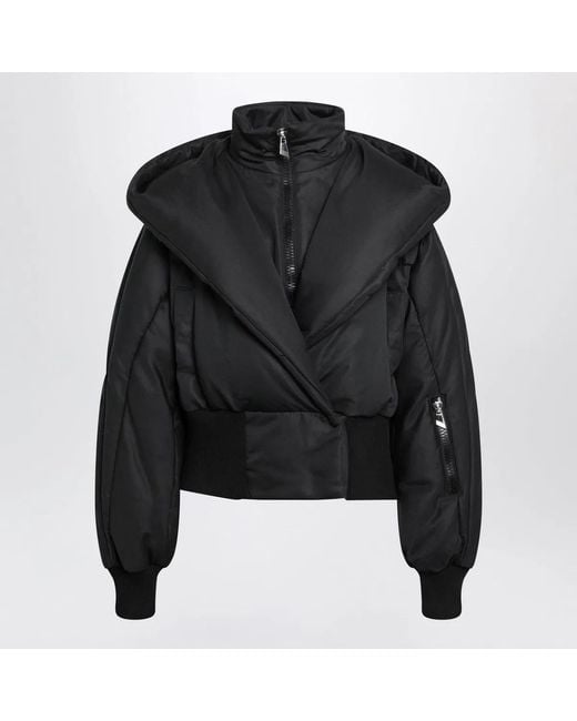 The Attico Black Quilted Cottonblend Puffer Jacket