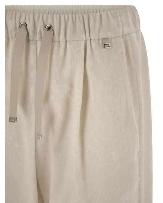 Herno Natural Bright Corduroy Resort Trousers