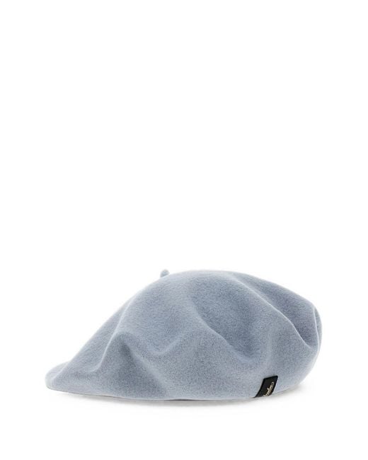 Borsalino Gray Wool Basque Hat